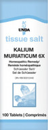 Unda Scheussler Tissue Salt Kalium Muriaticum 6X - 100 Tablets